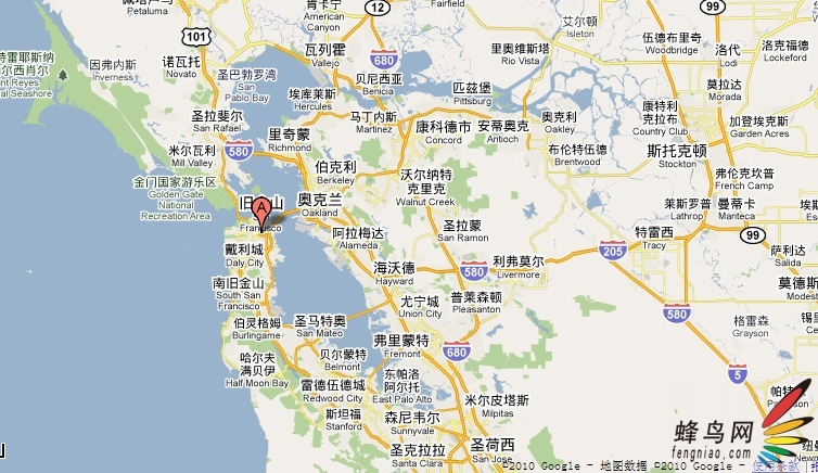 旧金山地图高清