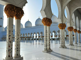 喜琳带你游世界：拜访阿布扎比大清真寺