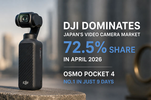 ����9��Ƕ��ձ����ڣ���Osmo Pocket 4����72.5%�г��ݶ�