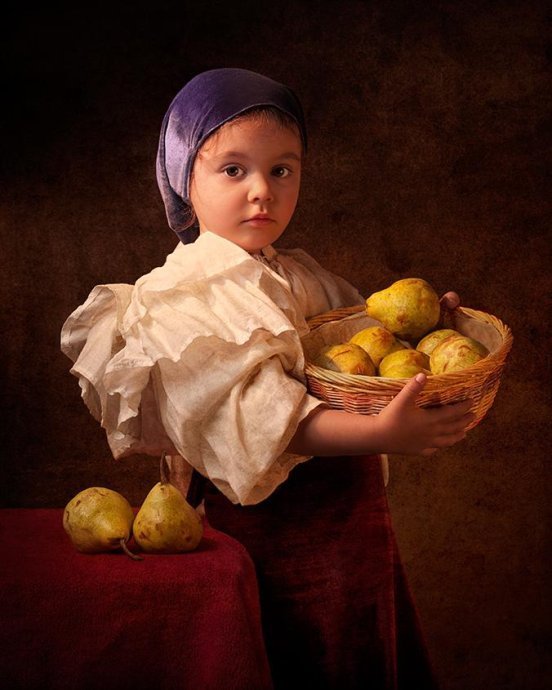 荷兰画派风格的澳大利亚儿童摄影作品