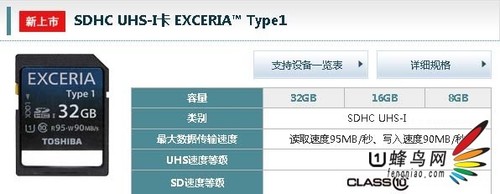 32GB֥SDHC UHS-I EXCERIA Type1