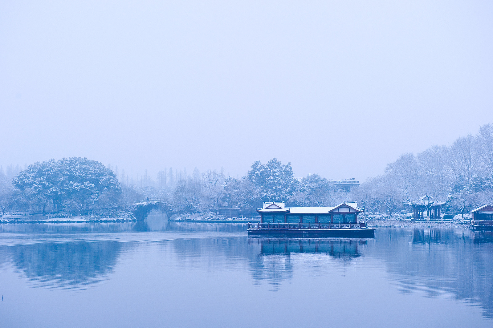 瑞雪降南国 2013杭州西湖雪景欣赏