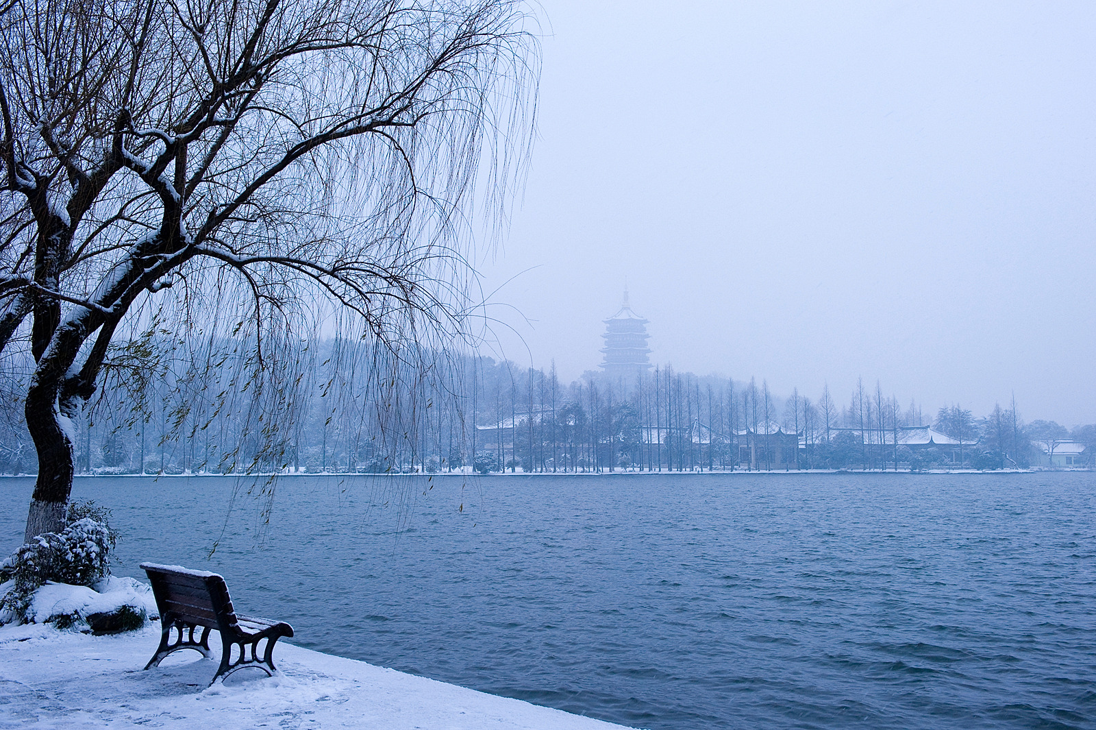 瑞雪降南国 2013杭州西湖雪景欣赏