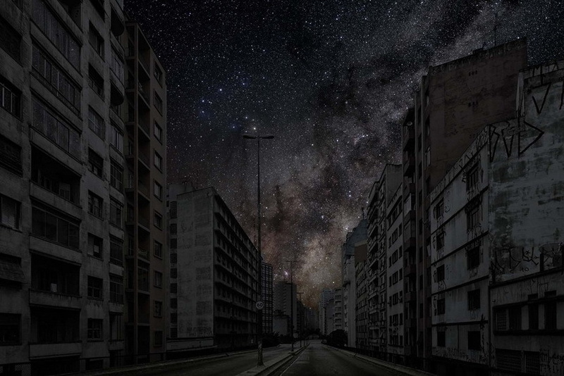 光污染夺走的星空 8大城市“停电”后的夜景