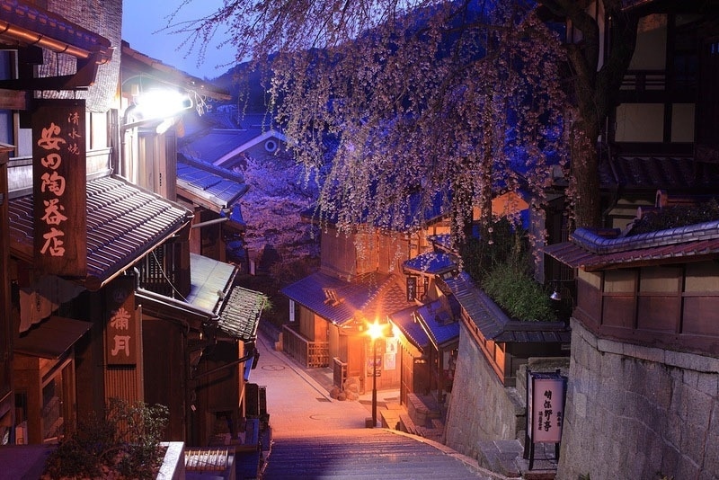 历史悠久 千年古都京都的古老街道文化