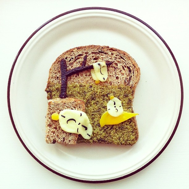 Instagram的视觉盛宴 可爱的早餐拼盘