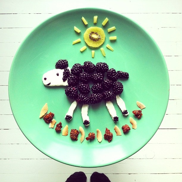 Instagram的视觉盛宴 可爱的早餐拼盘