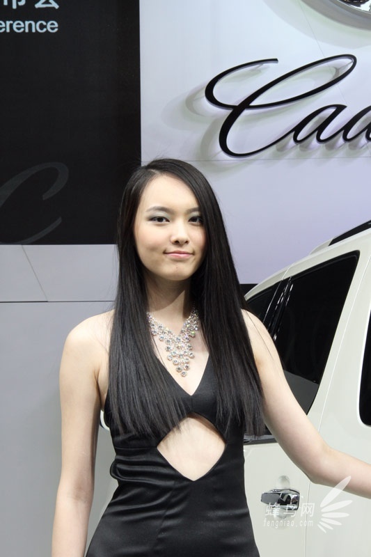 2013上海车展 凯迪拉克展台中外车模