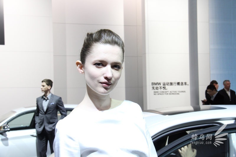 2013上海车展 宝马展区超气质男女车模