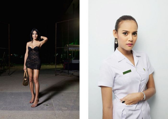 不设防的泰国变性人：边缘人物肖像照