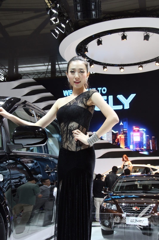 2013上海车展 吉利GEELY展台性感车模