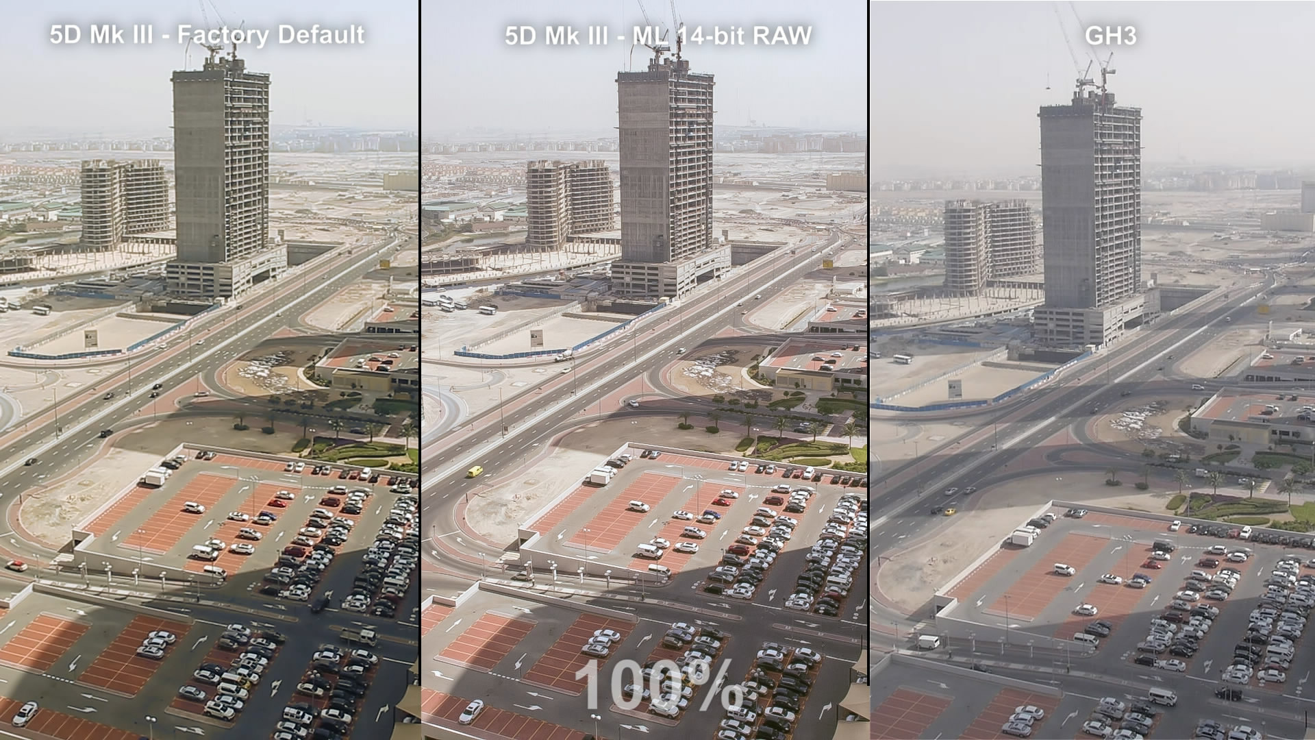 战GH3斗BMCC 5D3 RAW视频破解海量对比