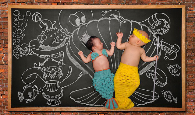 新生婴儿奇幻剧 超有趣的创意儿童摄影
