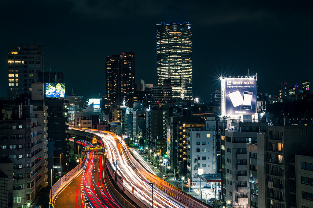 繁华的城市之光 不夜城东京的曼妙夜景