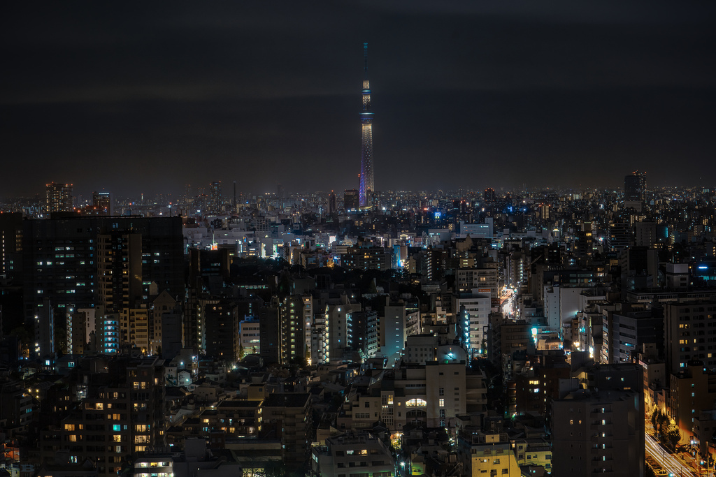 繁华的城市之光 不夜城东京的曼妙夜景