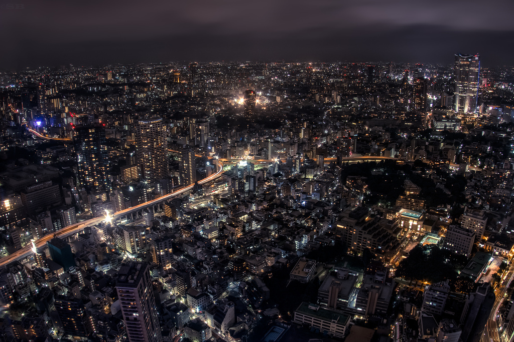 繁华的城市之光 不夜城东京的曼妙夜景