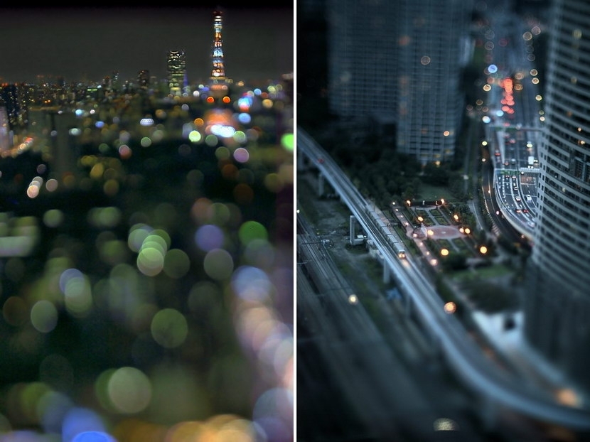 移轴镜头拍摄 迷离梦幻的散景东京