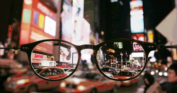 Cinemagraph 奇妙动态摄影眼镜中的纽约