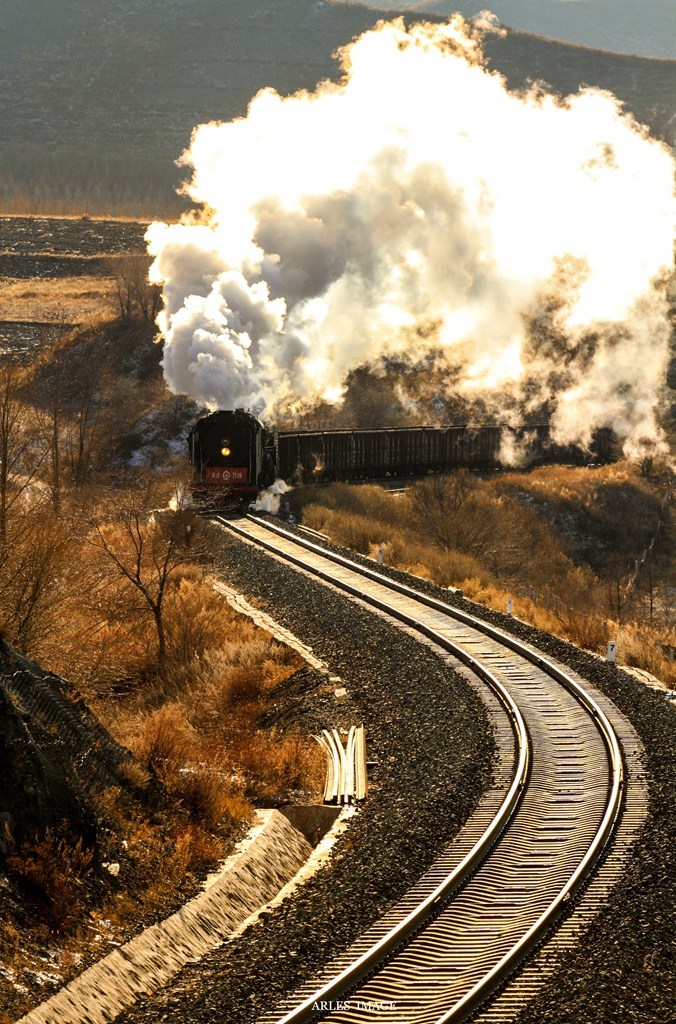 大学生摄影作品：克什克腾旗的蒸汽机车