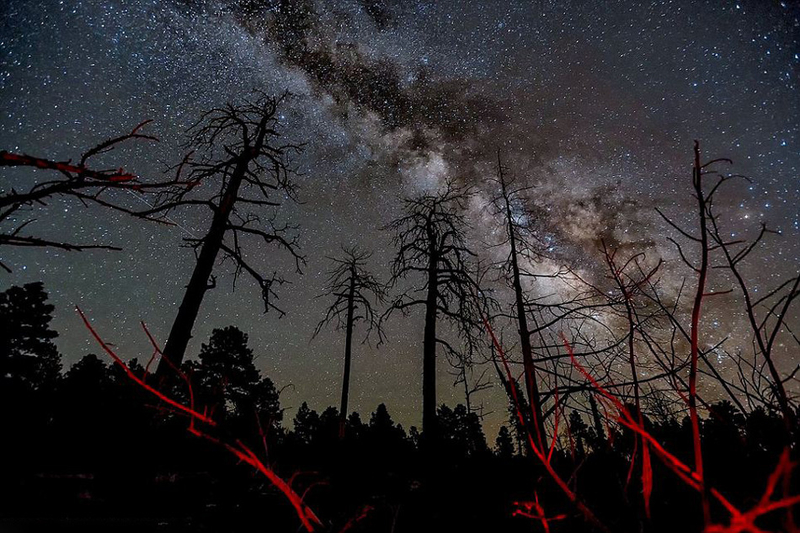 美摄影师大峡谷拍星空照展示奇妙太空