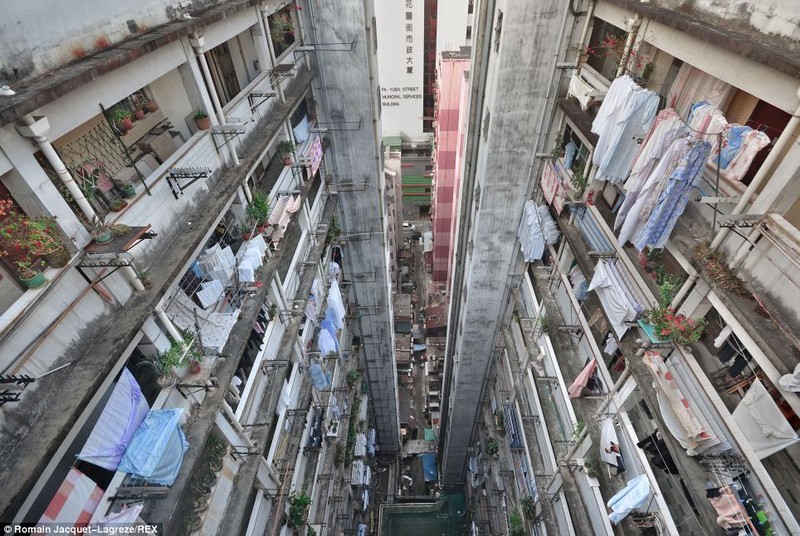 全香港向上看 法摄影师拍香港拥挤城市建筑