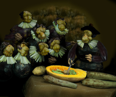 女艺术家的蔬菜博物馆：桔多淇创意摄影