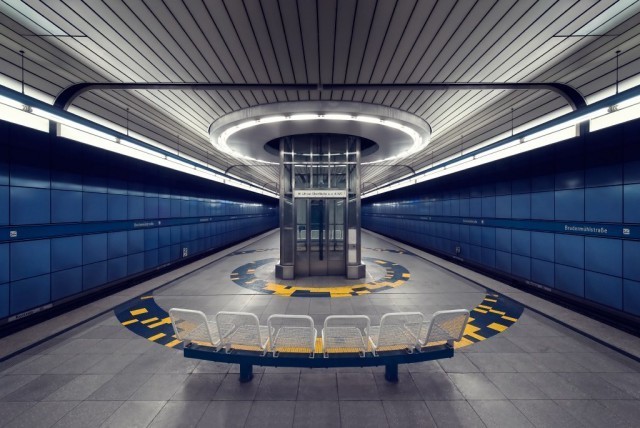 Nick Frank摄影作品：超现实慕尼黑地铁 