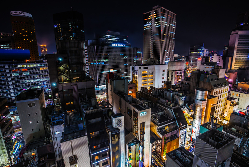 瑞士摄影师鸟瞰镜头下的日本夜色繁华全景
