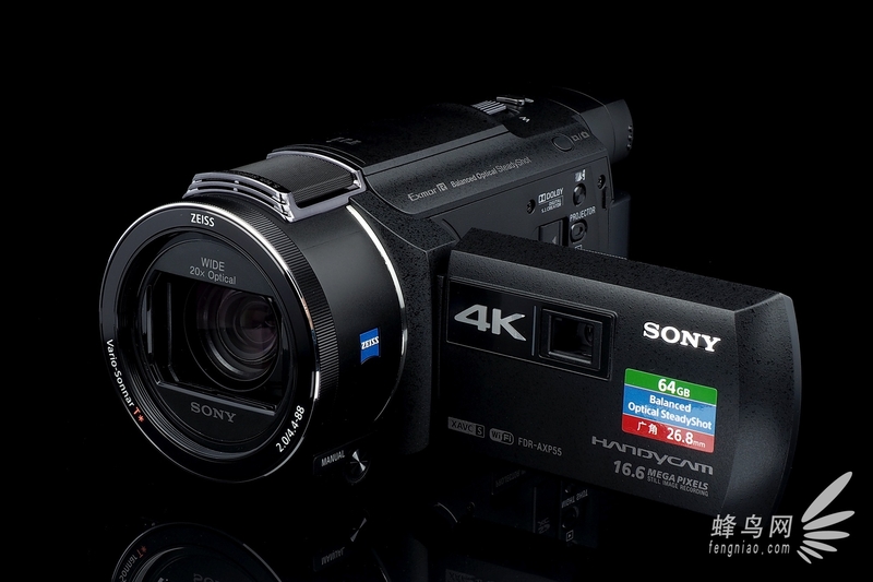 4K拍摄+内置投影 索尼FDR-AXP55外观赏析