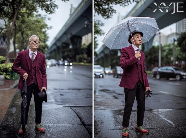 摄影师给85岁爷爷拍了一组照片 帅遍全世界