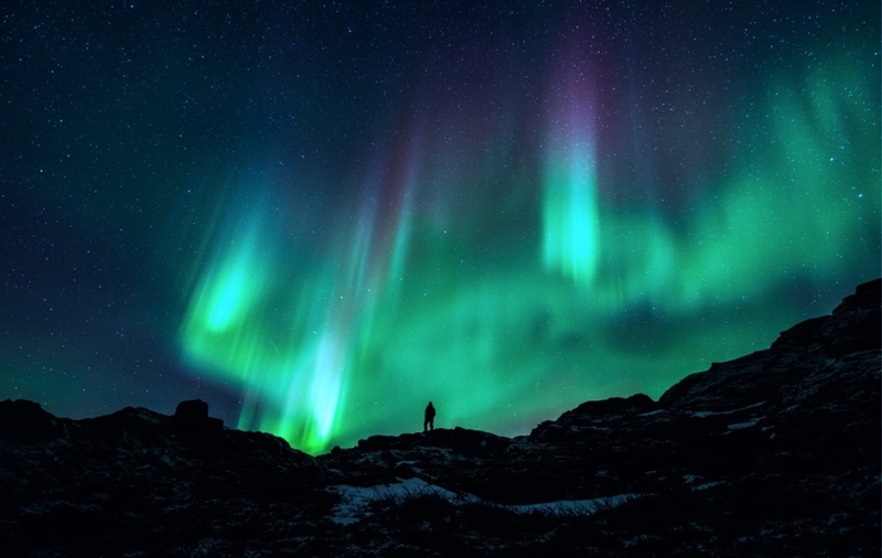挪威震撼盛大的极光与璀璨星空 感受神奇的自然
