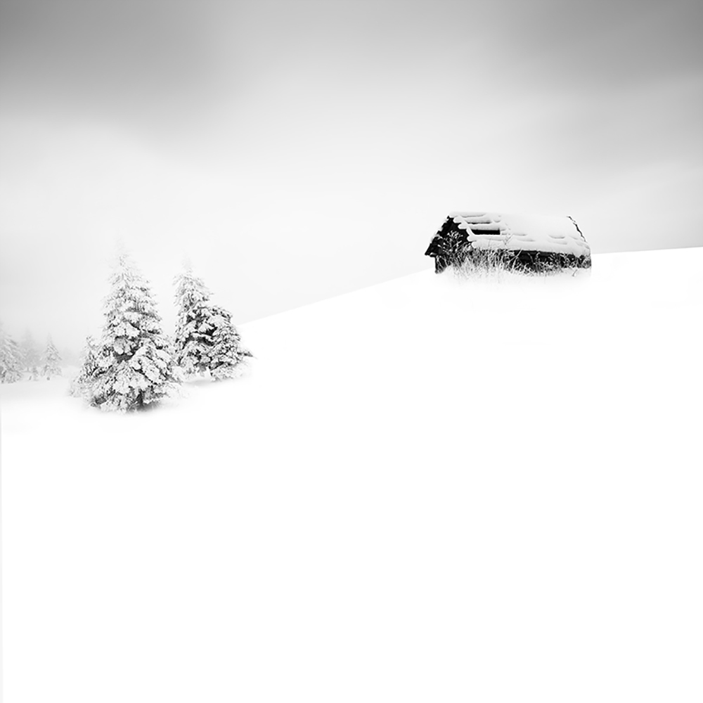 宁静祥和 希腊摄影师冬季极简雪景欣赏