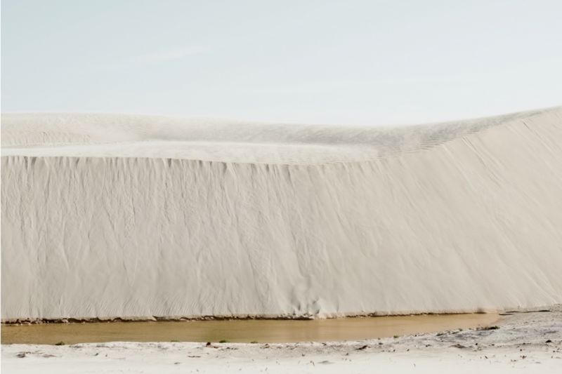 盐和天空组成清新画面 西澳大利亚盐场景象