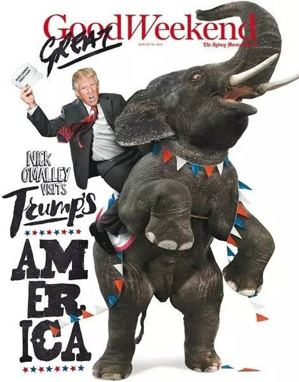 特朗普也疯狂 媒体人的无穷创意杂志封面
