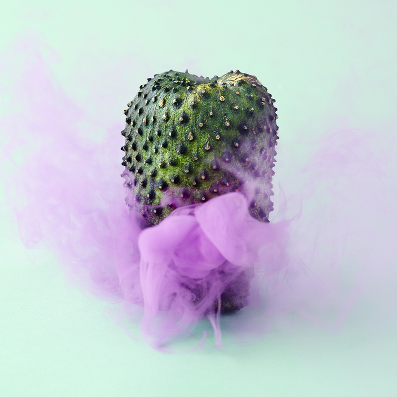 缤纷彩色与烟雾萦绕 为蔬果打造创意视觉