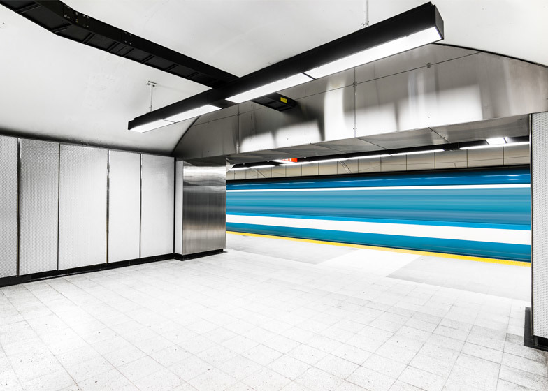 繁忙地铁中寻找美感  科幻十足的蒙特利尔地铁