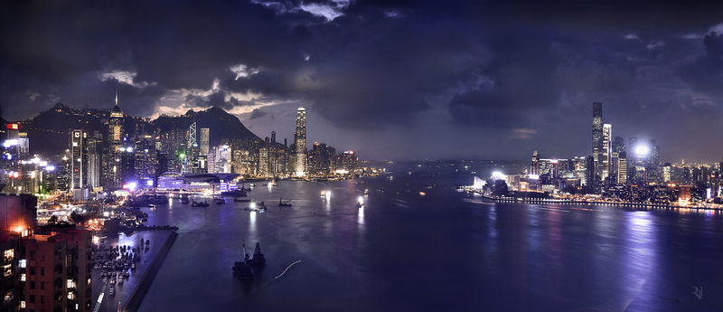 拥挤的城市森林 繁荣生机的香港真实写照