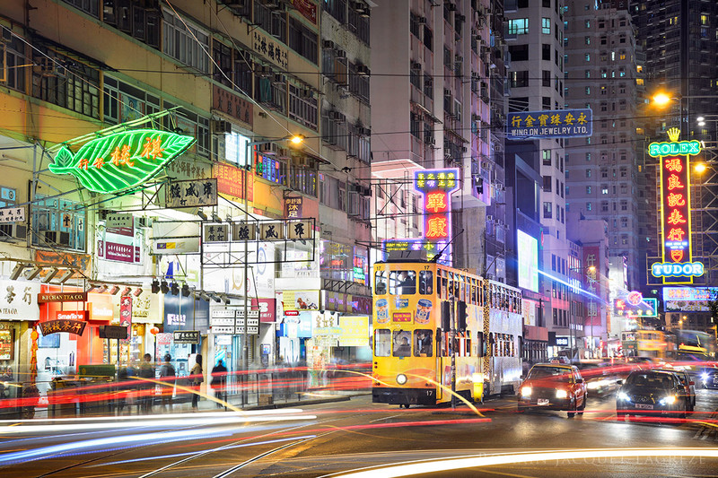 拥挤的城市森林 繁荣生机的香港真实写照