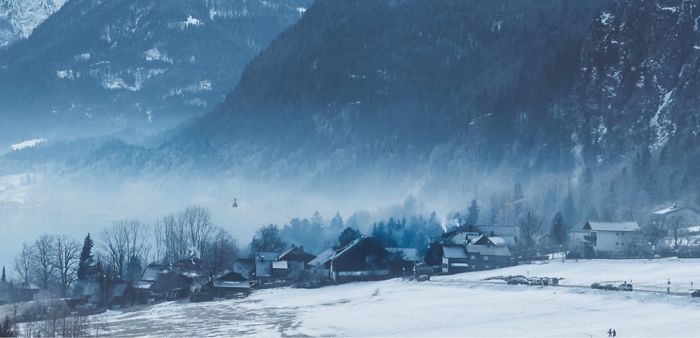 童话般的冬季梦幻乡村 奥地利的清新冬日美景