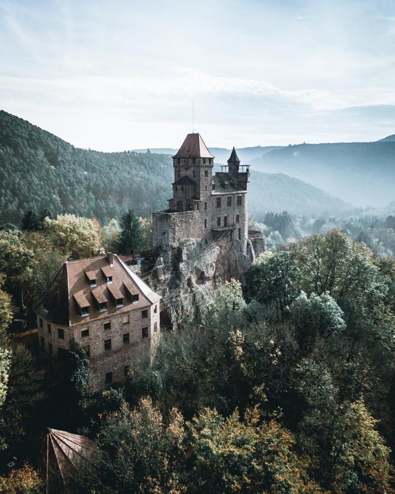 航拍视觉发现古堡的另一面 不一样的德国风光