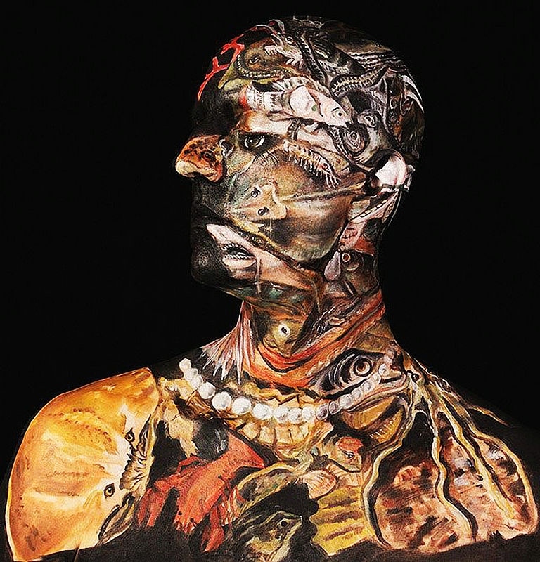 人体彩绘的极致玩法 油画与人体美学的结合