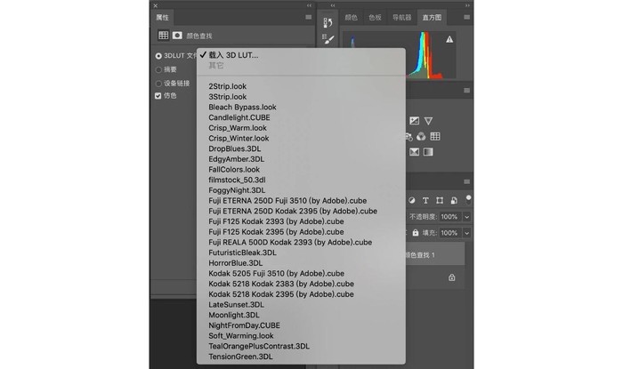 如何使用颜色查找表（LUT）工具调整照片色调