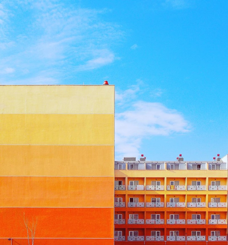 伊斯坦布尔的色彩都市 极简构图的视觉构成