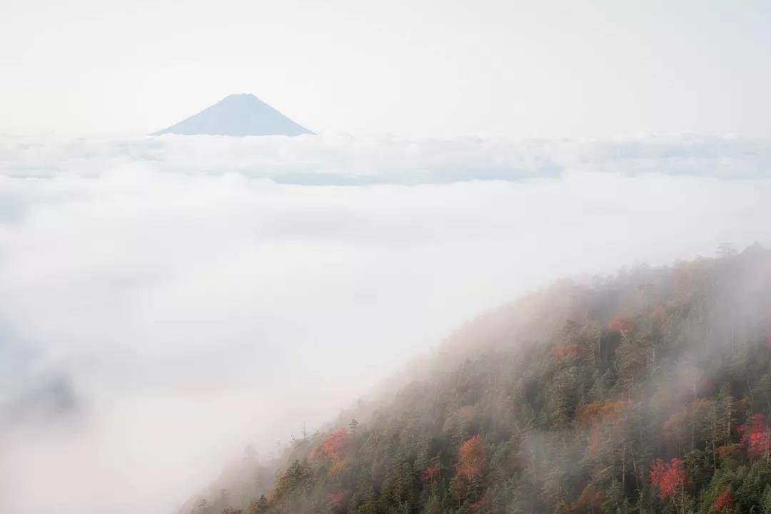 怀着执念与期待  一生只为富士山拍照