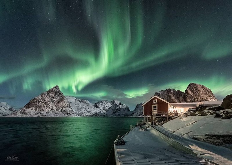 令人震撼的天文现象 挪威的绚丽极光