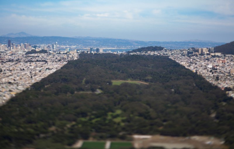 梦幻迷你的城市风光 移轴镜头下旧金山的微缩景观