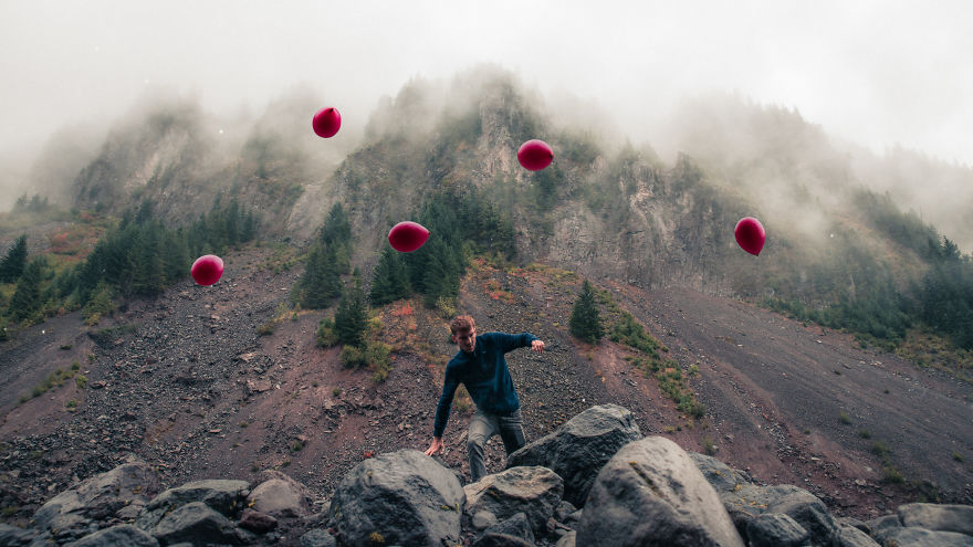 超越现实的虚幻梦境 跟随气球穿越新的世界