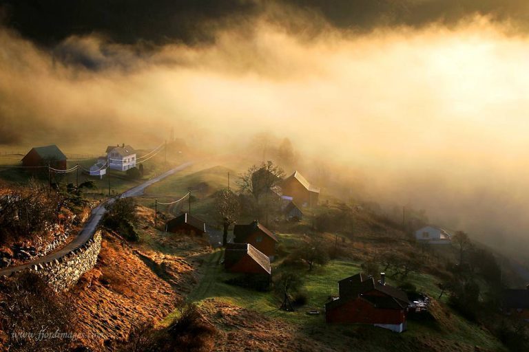 绮丽壮观的自然风光 挪威奥拉摩恩的美丽风景