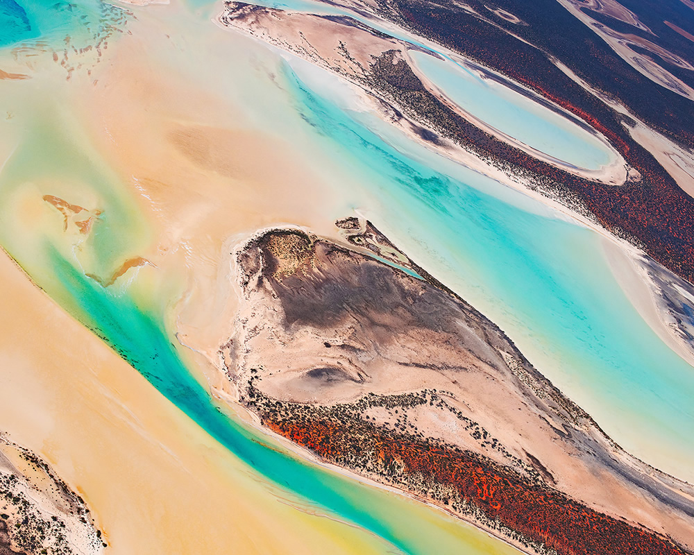 俯瞰澳大利亚唯美海滩 画布般的原始纯粹 