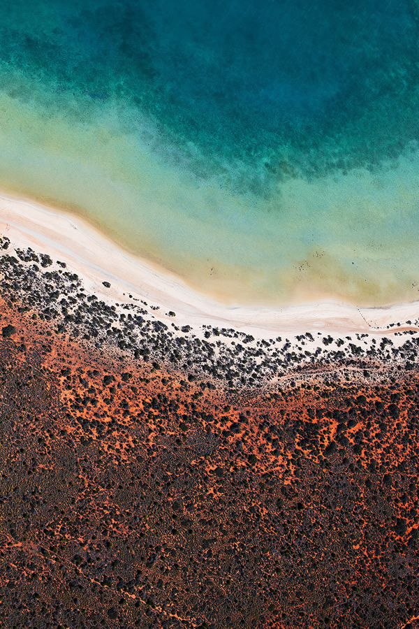 俯瞰澳大利亚唯美海滩 画布般的原始纯粹 